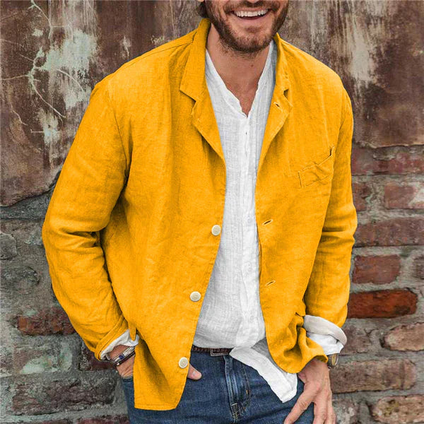 EB | Jacke Aus Baumwolle und Leinen