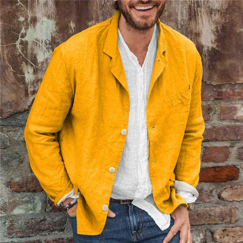 EB - Leichte Baumwoll-blazer für Herren: Komfort und Stil