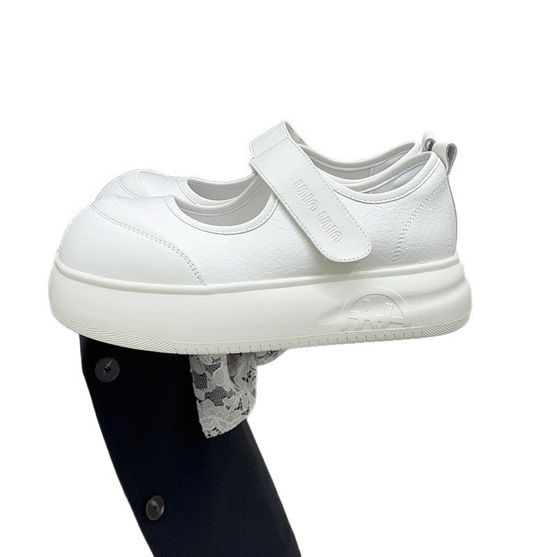 Damen Sportliche Plateau-Sneaker mit verstellbarem Klettverschluss und stylischem Obermaterial EB
