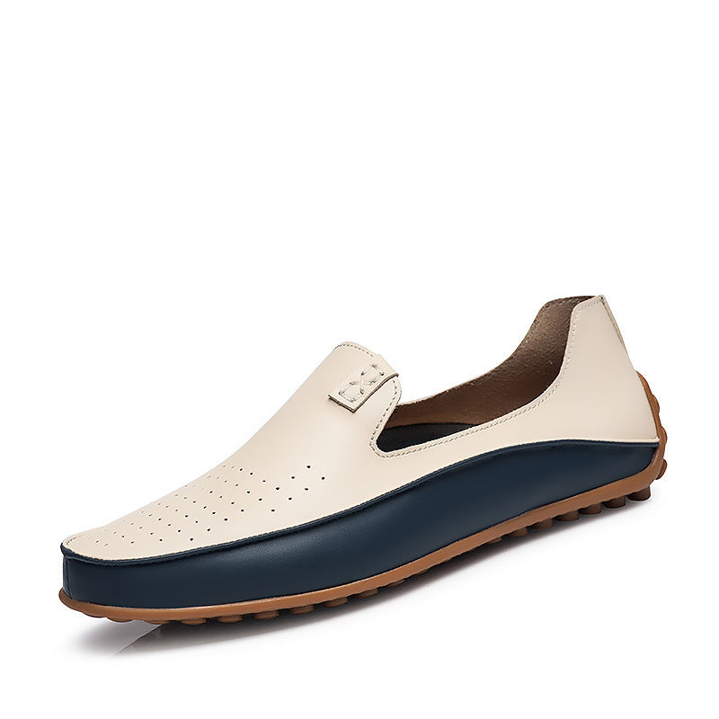 Damen eleganter Driving‑Mokassin mit weichem Lederlook, gepolstertem Komfortfußbett und profiliertem Noppenlaufsohle EB