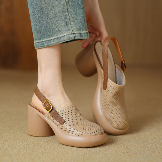 Damen Atmungsaktive Clogs mit modischem Perforationsdesign EB