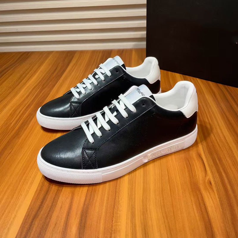 Damen Elegante und sportliche Sneakers mit atmungsaktiver Lederoberfläche EB