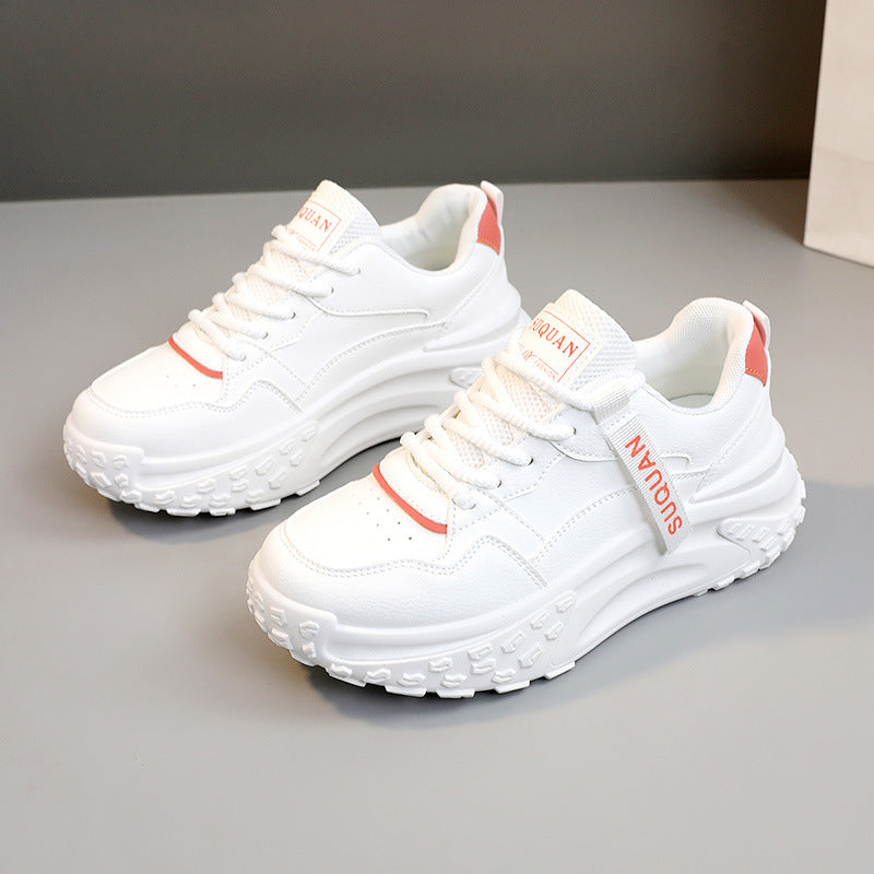 Damen sportliche Chunky Sneaker mit rutschfester Sohle und atmungsaktivem Obermaterial EB