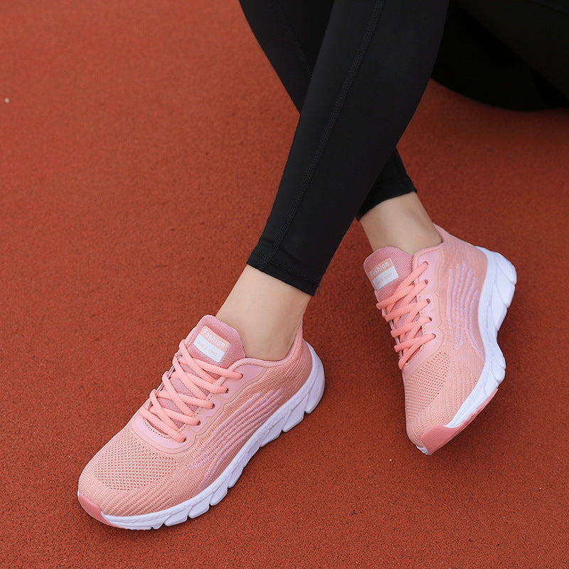 Damen nan atmungsaktive leichte Stricksneaker mit viskoelastischer Komfortsohle EB