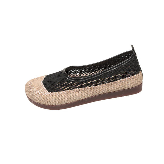 Damen Atmungsaktive Sommer-Ballerinas mit elastischer Sohle EB