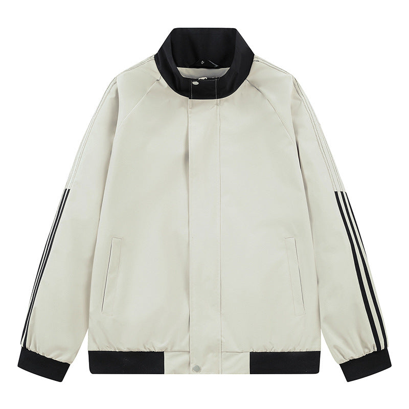 Damen sportliche Übergangsjacke mit hohem Kragen und seitlichen Eingrifftaschen EB