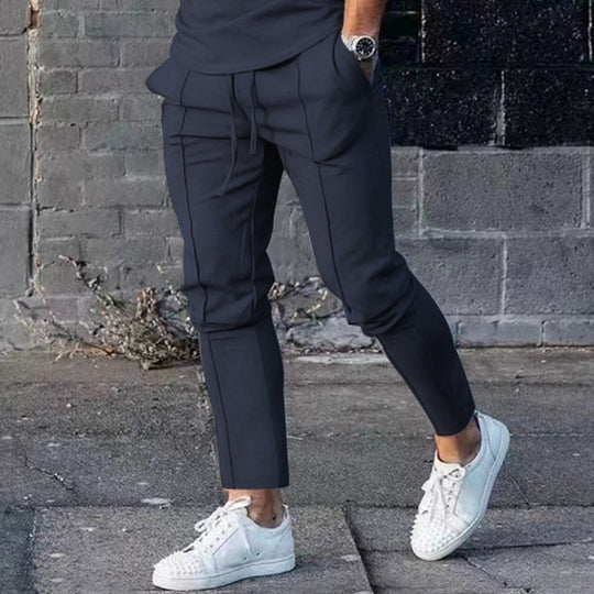 Herren Sportliche Freizeithose mit seitlichen Taschen und elastischem Bund EB