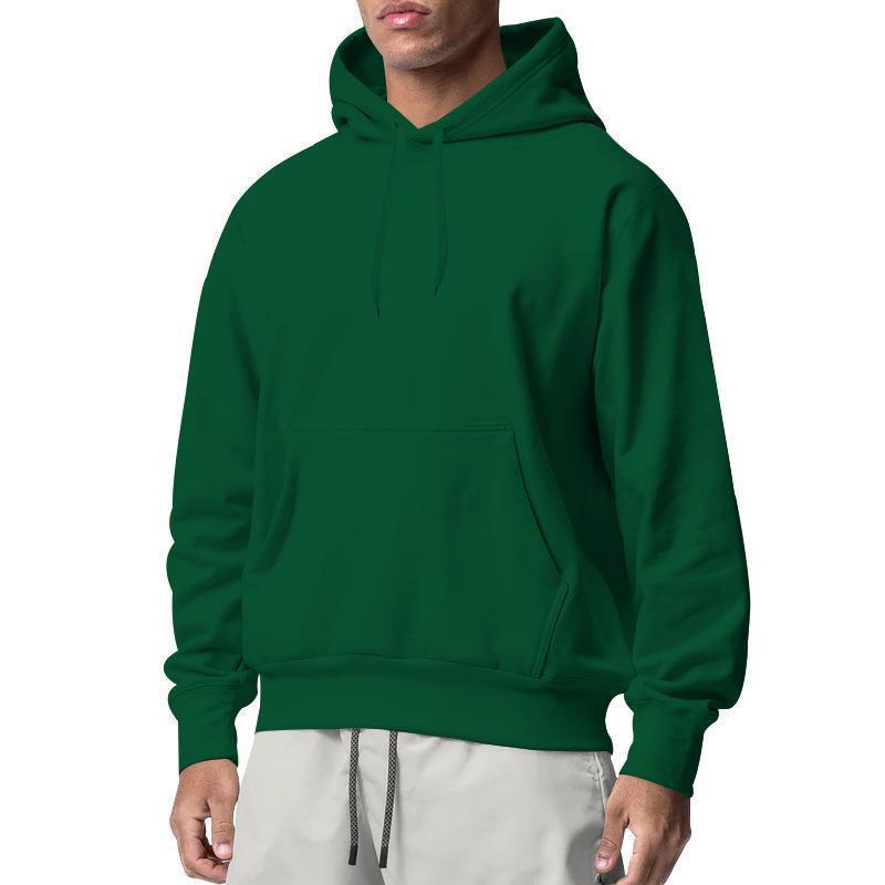 Herren nan Premium-Kapuzenpullover mit Kängurutasche, innen angerautem Fleece, verstärkter Nackennaht und geripptem Saum EB