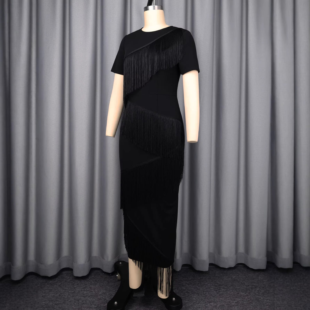 Damen Kleid mit Fransen-Detail EB