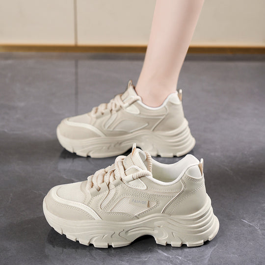 Damen Sportliche Trend Sneakers mit gepolsterter Sohle und flexiblem Design EB