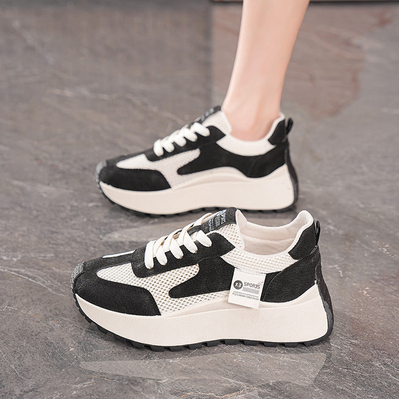 Damen Freizeit Sneakers mit atmungsaktivem Mesh-Obermaterial und rutschfester Sohle EB