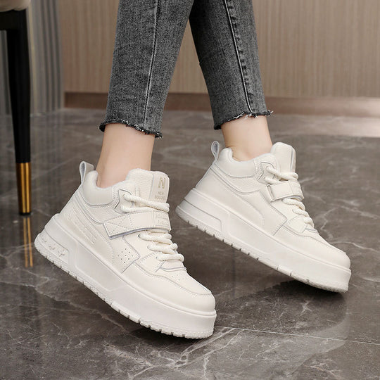 Damen High-Top Sneakers mit gefüttertem Innenbereich und Klettverschluss EB