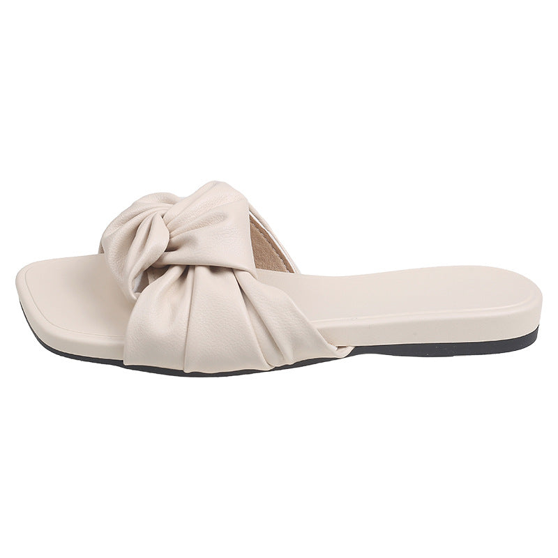 Damen Elegante Riemchen-Sandaletten mit modischer Knoten-Detail EB