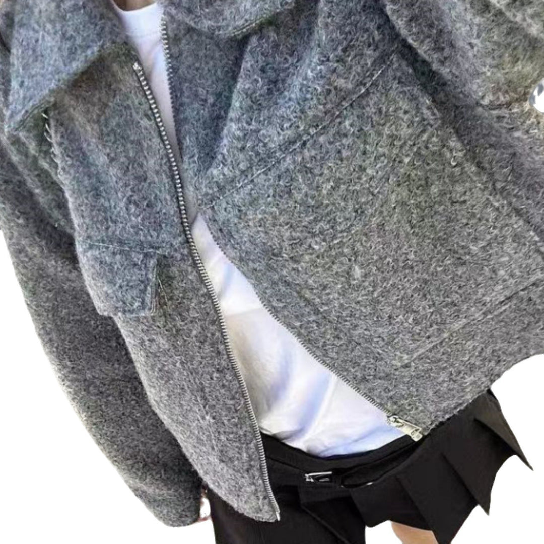 Damen Modische Jacke aus hochwertigem Material mit strukturiertem Schnitt EB