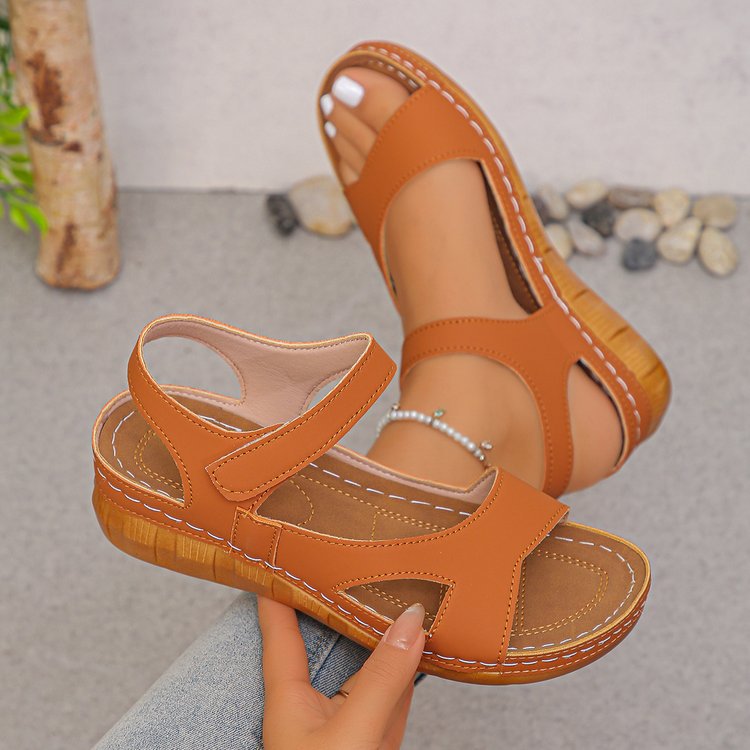 Damen Komfortable Sandalen mit atmungsaktiven Riemen EB