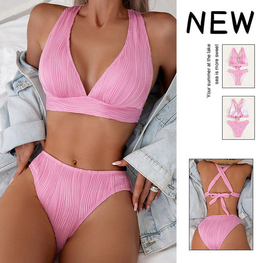 Damen Bikini-Set mit raffiniertem Rippendesign EB