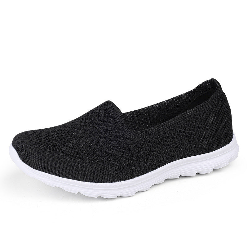 Damen nan nahtloser Komfort-Schlupfschuh mit elastischem Maschenobermaterial und gedämpfter Laufsohle EB