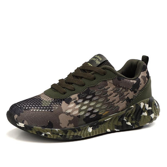 Damen Sportliche Camo-Sneaker mit atmungsaktivem Obermaterial EB