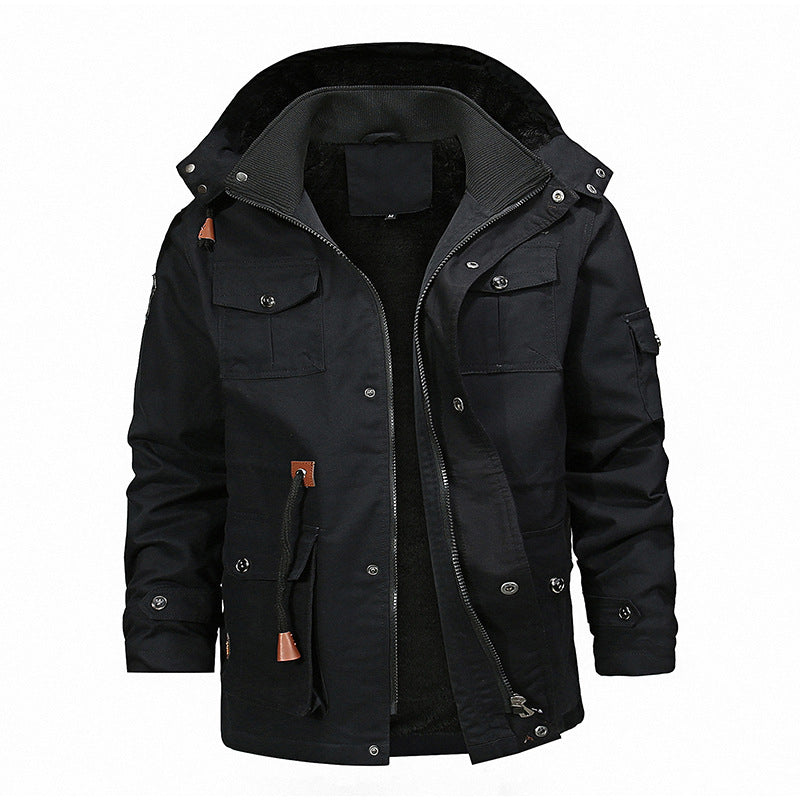 Herren robuste Utility-Jacke mit warmem Innenfutter EB