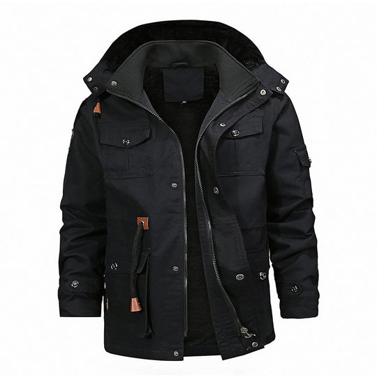 Herren robuste Utility-Jacke mit warmem Innenfutter EB