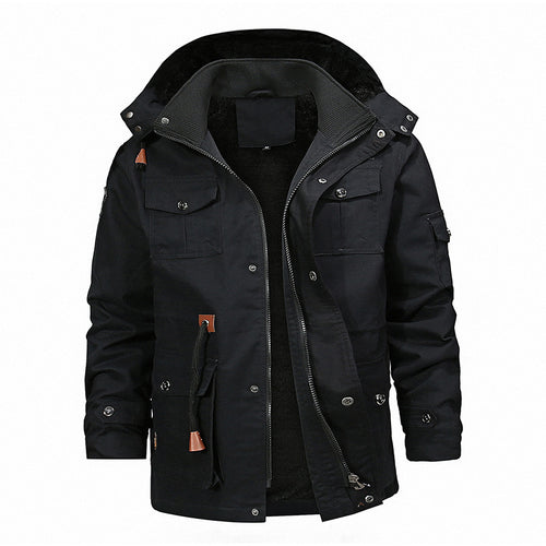Herren robuste Utility-Jacke mit warmem Innenfutter EB
