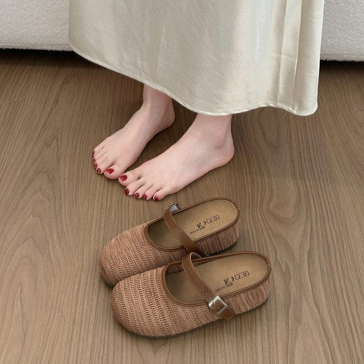 Damen bequeme Clogs mit verstellbarem Riemen und rutschfester Sohle EB