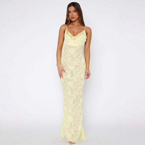 Damen Elegantes Transparentes Wickelkleid mit floralem Muster und funkelndem Ausschnitt EB