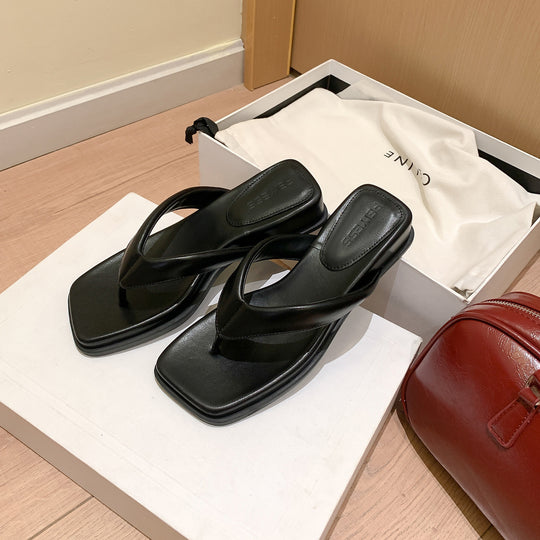 Damen elegante Zehentrenner mit komfortabler Fußbettgestaltung EB