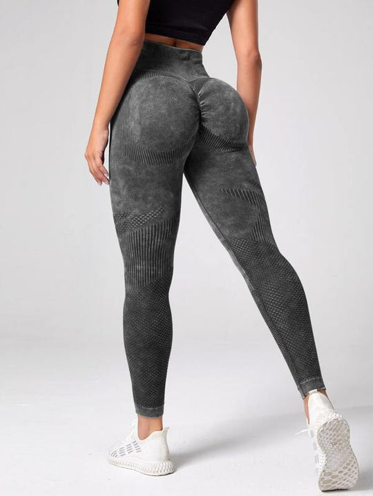 Damen Sculpting Leggings mit hohem Bund und innovativer Textur EB