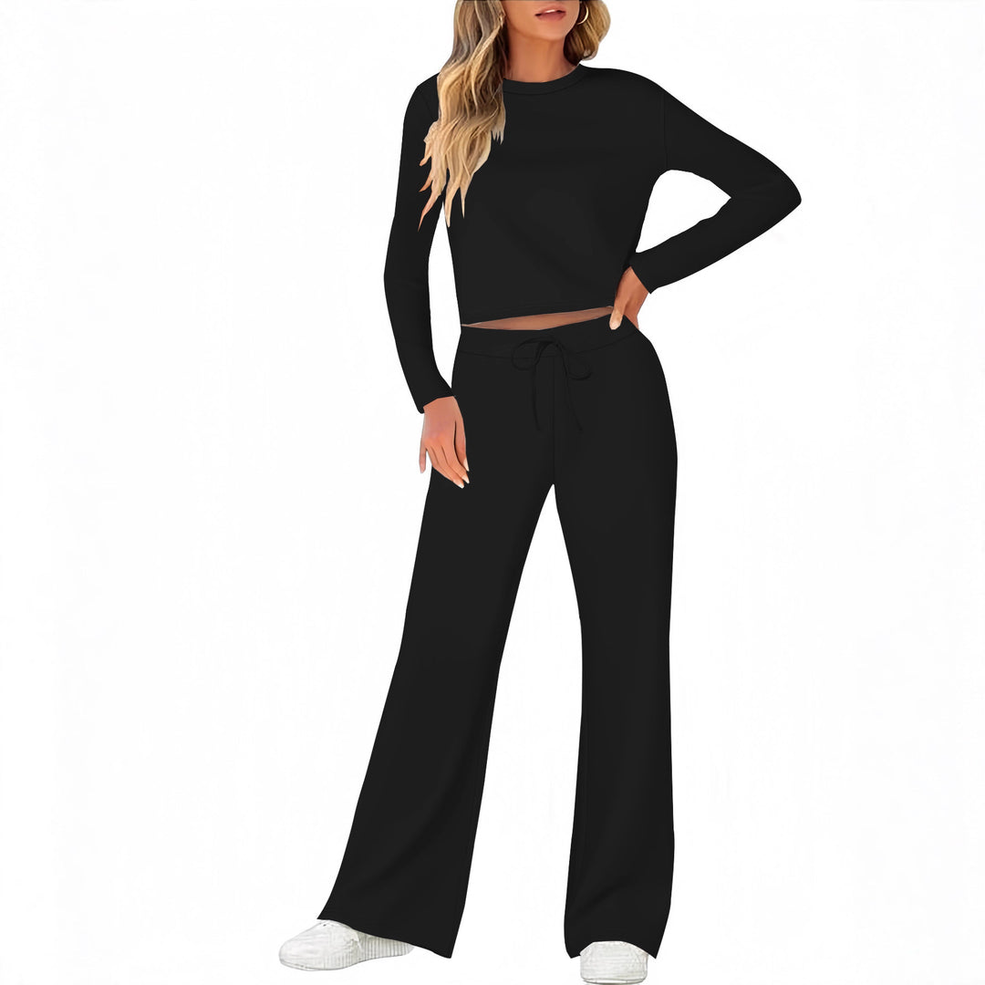 Damen Bequemes Lounge-Set mit weitem Schnitt und langem Arm EB