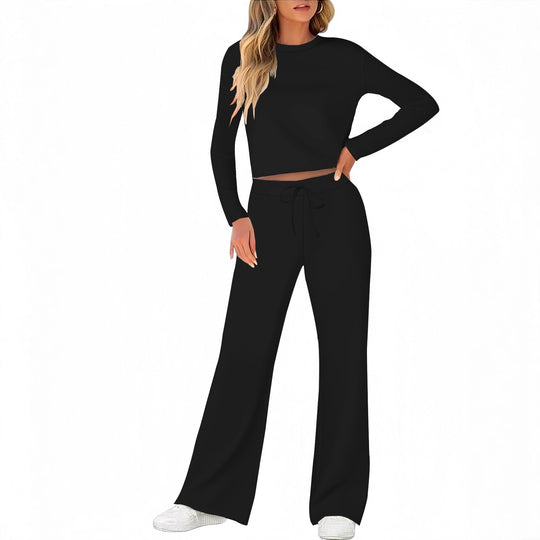 Damen Bequemes Lounge-Set mit weitem Schnitt und langem Arm EB