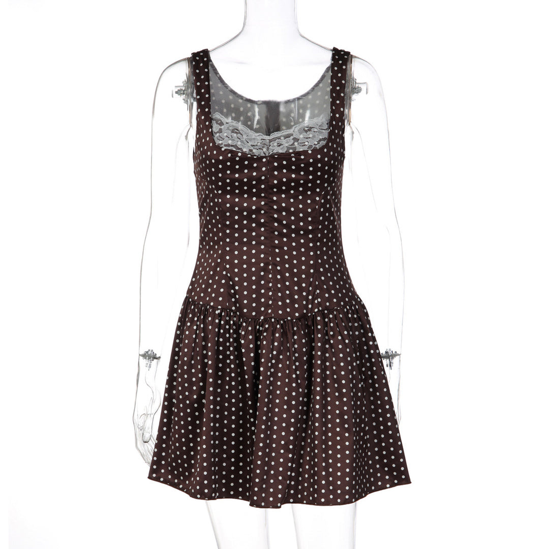 Damen Kleid mit schmeichelndem Schnitt und Spitzendetails EB