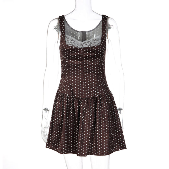 Damen Kleid mit schmeichelndem Schnitt und Spitzendetails EB
