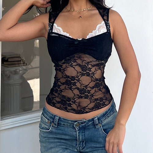 Damen Spitzen-Tanktop mit elegantem Design und verführerischen Details EB