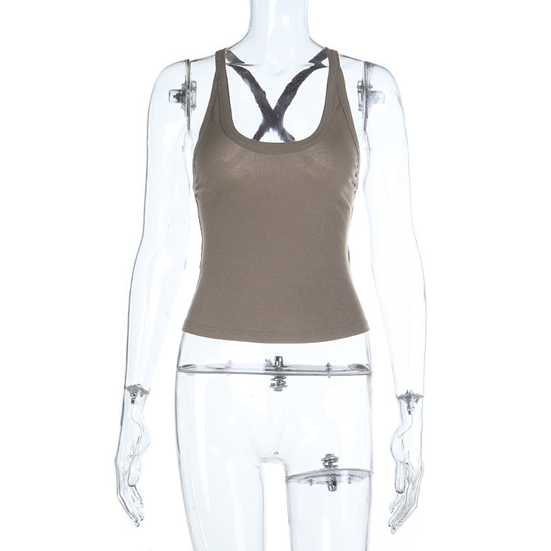 Damen Sportliches Tanktop mit Racerback-Design EB