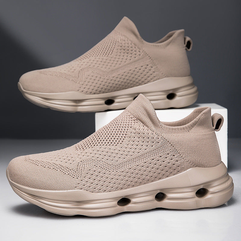 Damen trendige Slip-On Sneakers mit innovativem Mesh-Obermaterial und dämpfender Sohle EB