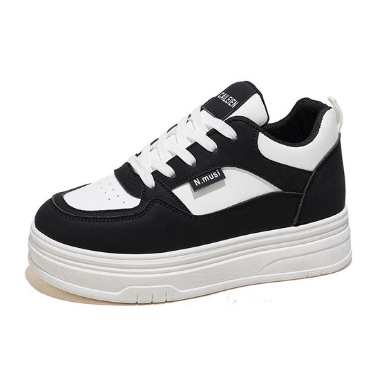 Damen Sportliche Chunky Sneakers mit dicker Laufsohle EB