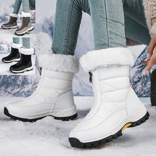 Damen isolierte Winterstiefel mit wärmendem Innenfutter und rutschfester Sohle EB