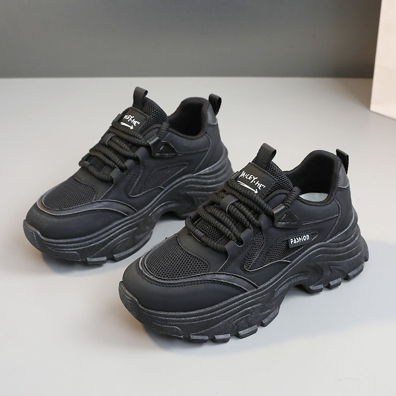 Damen Chunky Sneakers mit atmungsaktiver Mesh-Oberfläche und griffiger Laufsohle EB