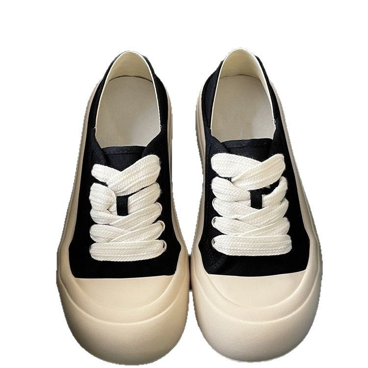Damen Bequeme Sneaker aus hochwertigem Material mit elastischen Schnürsenkeln EB