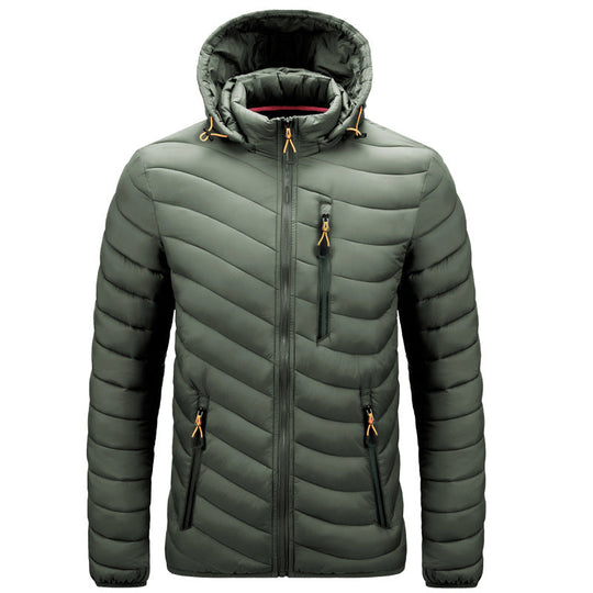 EB | Gesteppte leichte Herrenjacke mit Kapuze