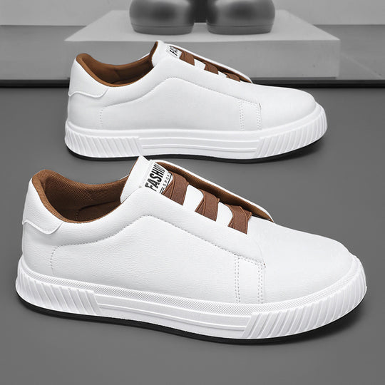 Damen Bequeme Slip-On Sneakers mit elastischen Bändern EB
