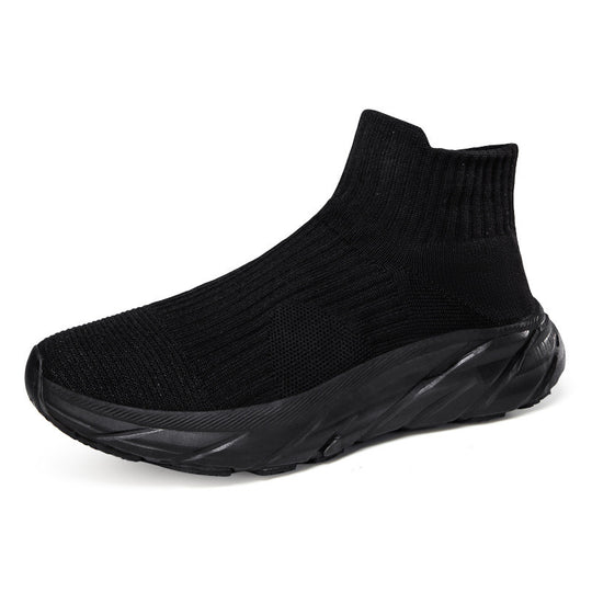 Damen Sportliche Stricksneakers mit hohem Schaft und dämpfender Sohle EB