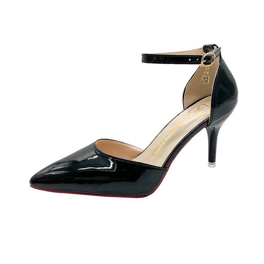 Damen elegante High Heels mit feinem Knöchelriemen EB