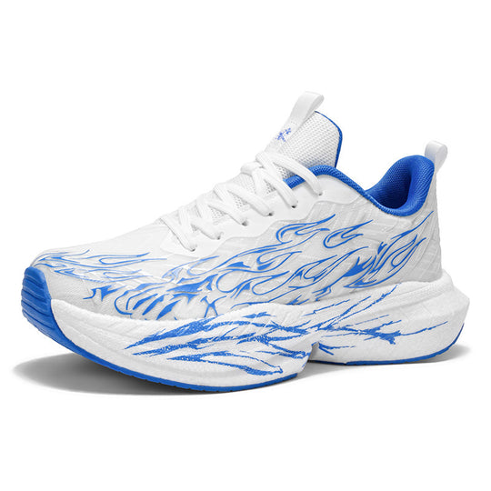 Damen Sportliche Sneaker mit stylishem Flame-Design und atmungsaktiver Mesh-Oberfläche EB