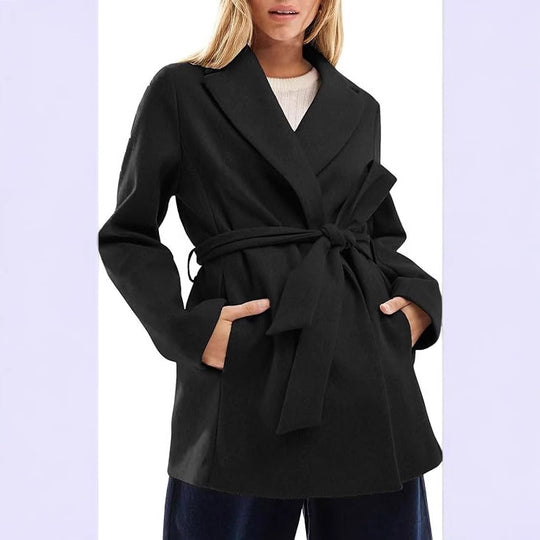 Damen Elegante und bequeme Wickeljacke EB