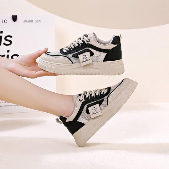 Damen Sportliche Sneakers mit atmungsaktiven Mesh-Einsätzen und rutschfester Sohle EB