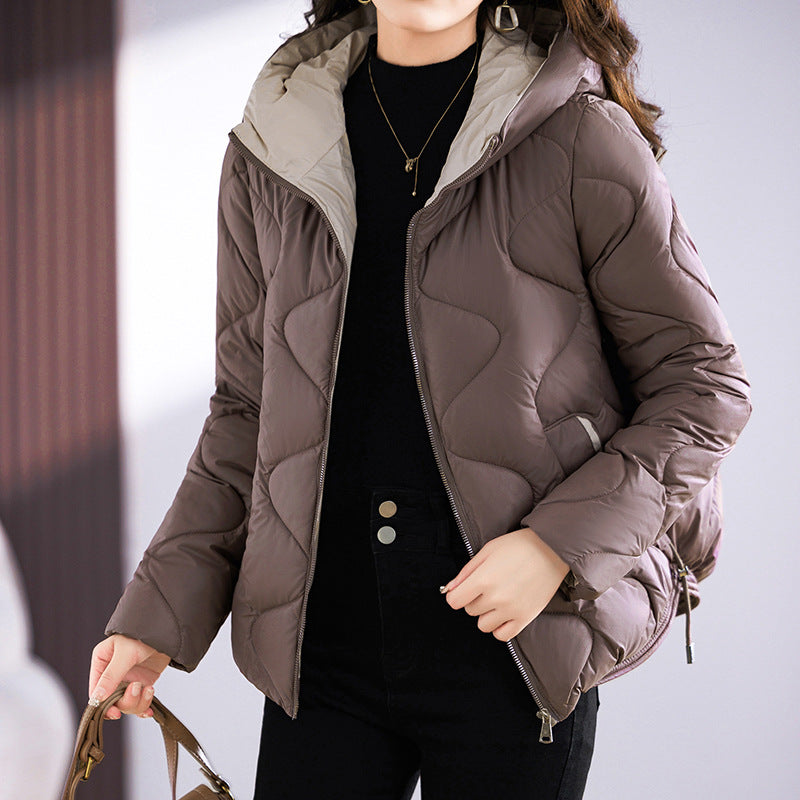 Damen isolierte Pufferjacke mit hohem Kragen und praktischen Reisverschlusstaschen EB