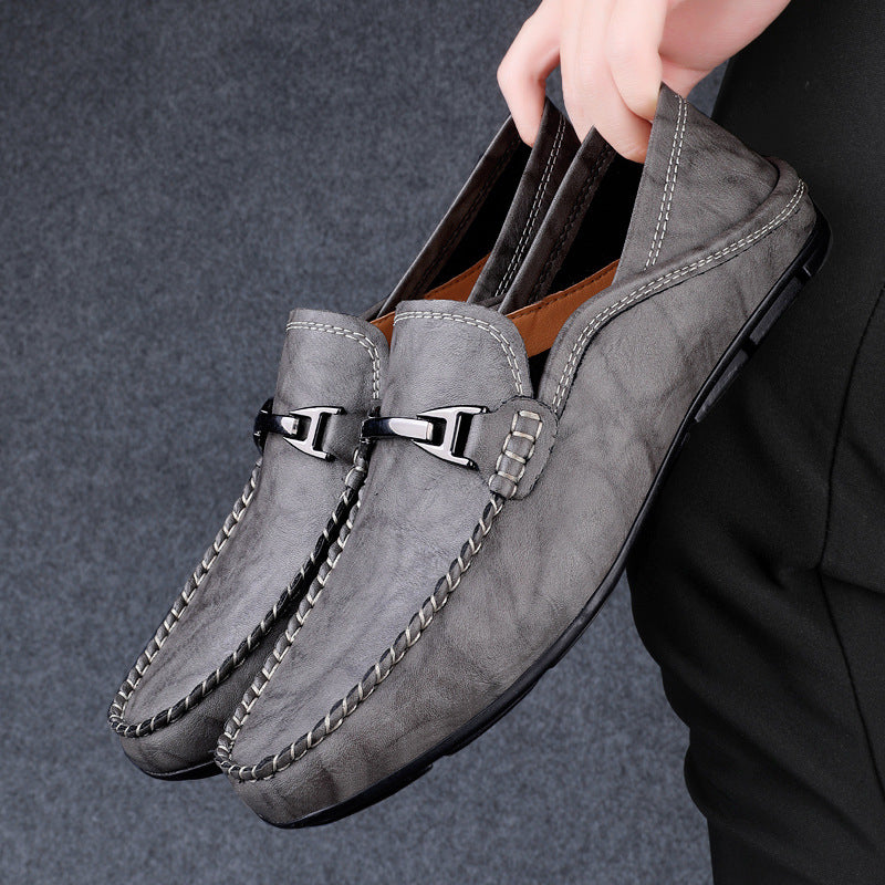 Herren Elegante Mokassins mit kunstvoller Naht und flexibel gestalteter Sohle EB