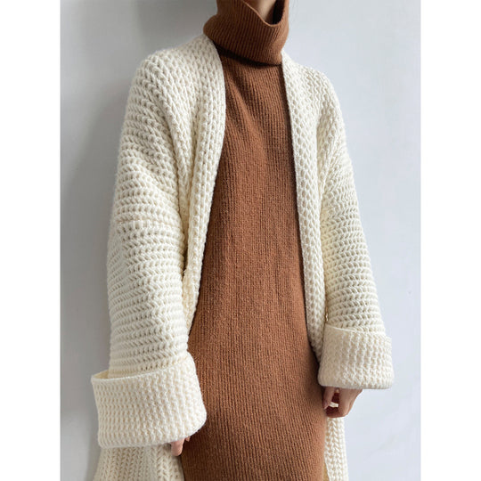 Damen Strickjacke mit offenem Schnitt und Taschen EB